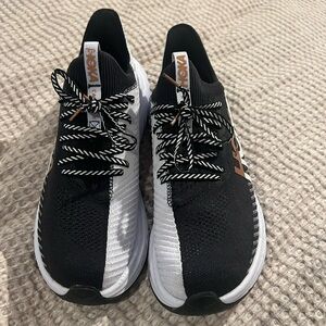 Hoka Women's Black and White Sneakers